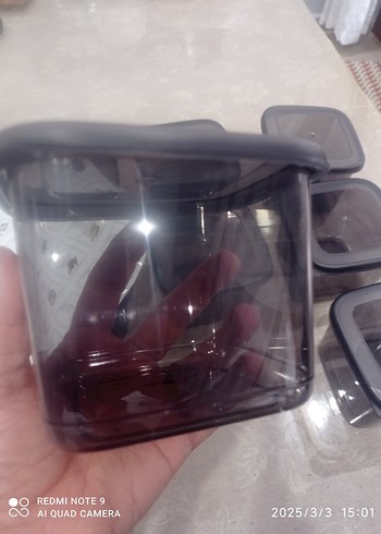 Kare Siyah Plastik Saklama Kabı - Görsel 3