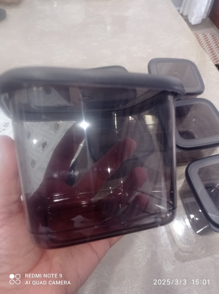 Kare Siyah Plastik Saklama Kabı - Görsel 3