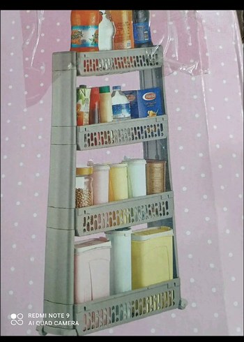 krem rengi mutfak veya banyo için organize büyük boy - Görsel 5