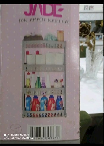 krem rengi mutfak veya banyo için organize büyük boy - Görsel 4