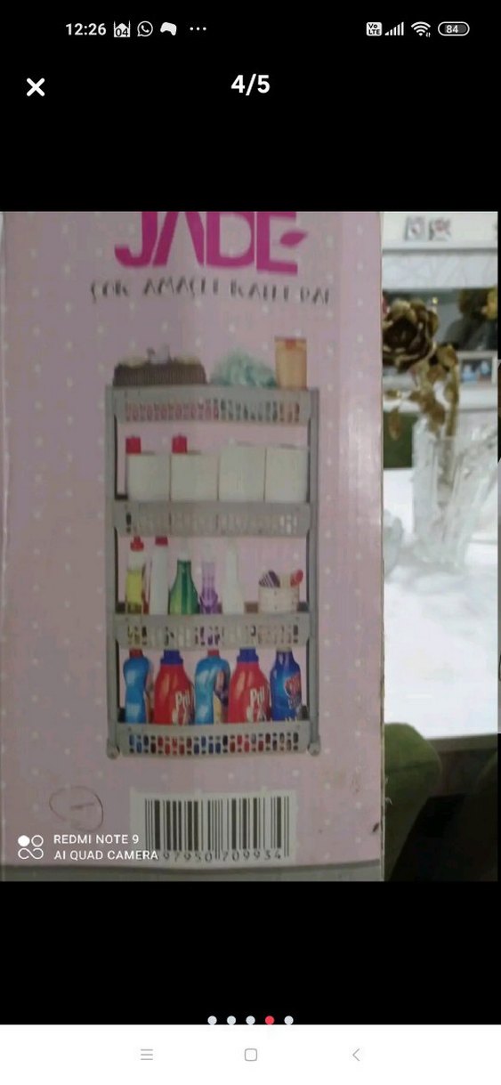 krem rengi mutfak veya banyo için organize büyük boy - Görsel 4