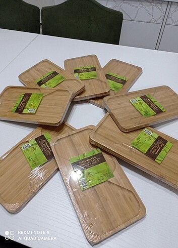 Beden camel Renk Bambu servis takımı