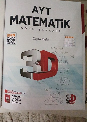  Beden Renk 3D Yayınları Ayt Matematik Soru Bankası