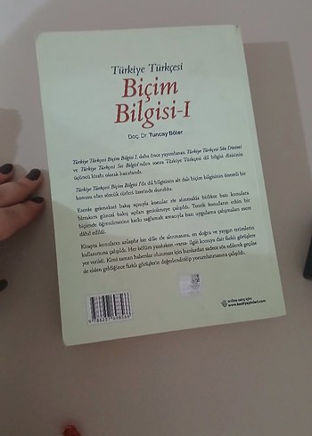 Türkiye Türkçesi Biçim Bilgisi-I Kitabı