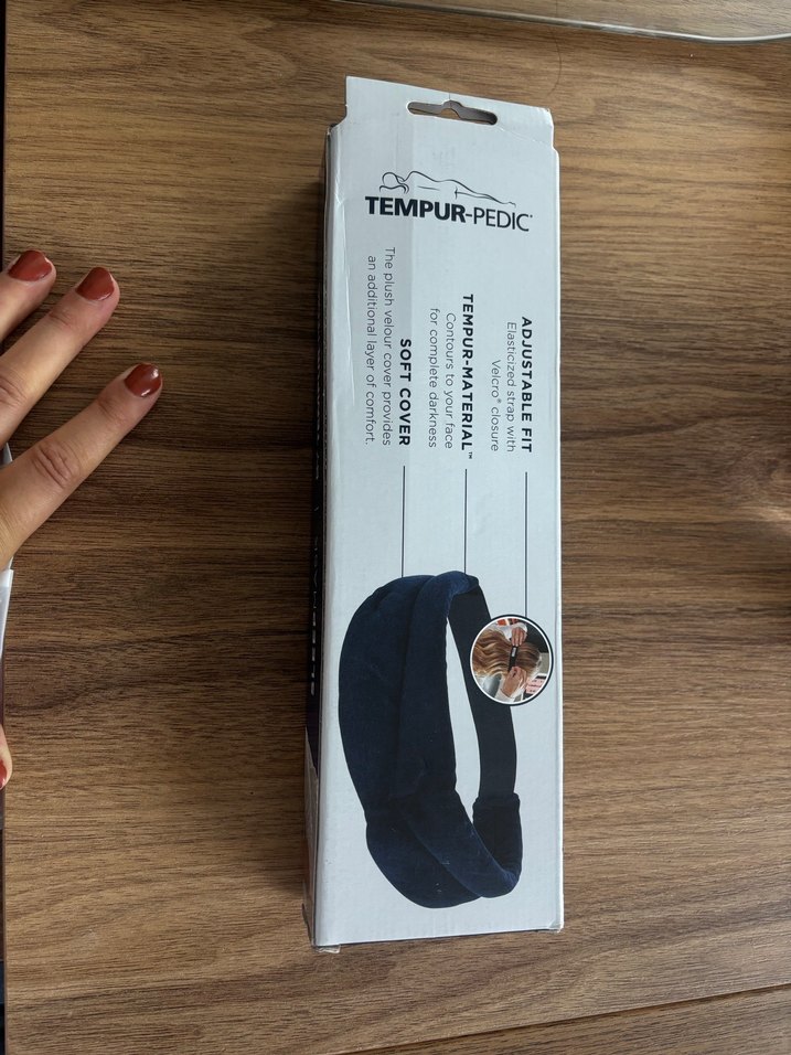 Tempur-Pedic Ayarlanabilir Lacivert Uyku Maskesi - Görsel 2