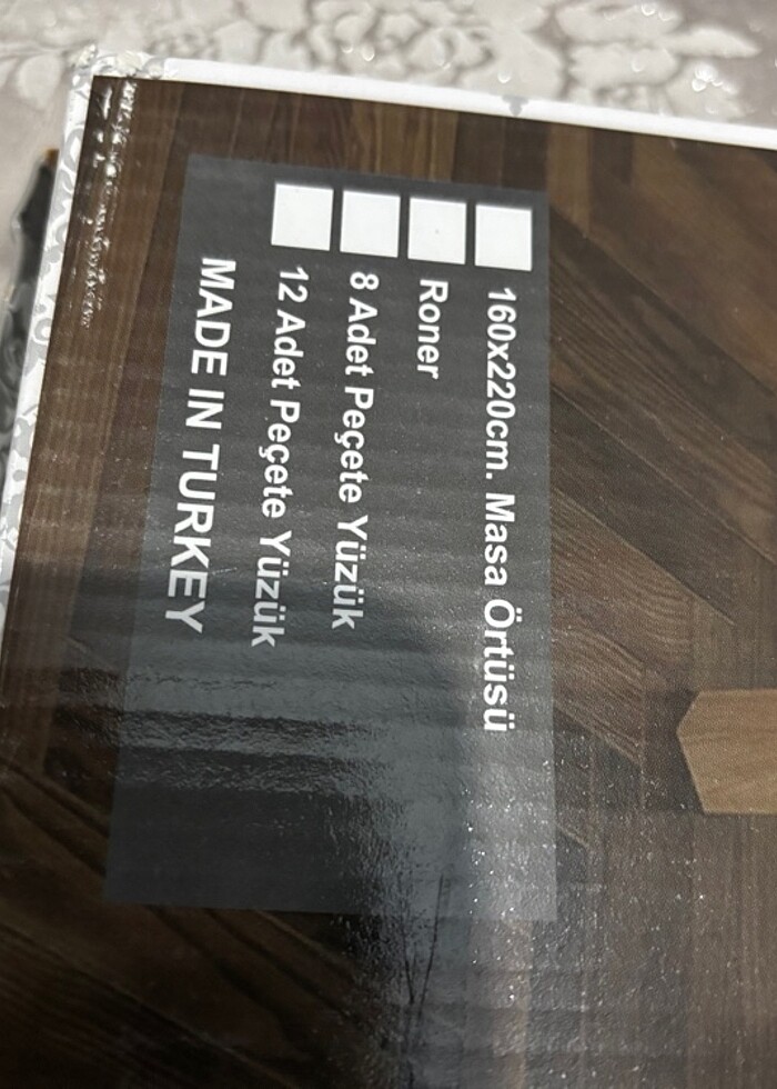 Masa örtü takımı - Görsel 4