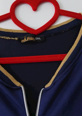 Fermuarlı Lacivert Uzun Ceket - Görsel 4