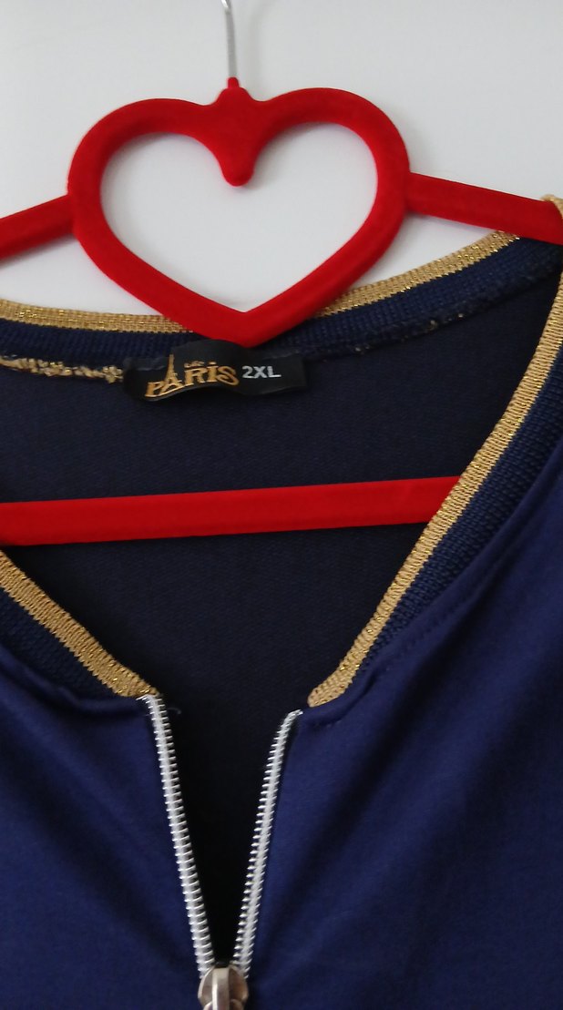 Fermuarlı Lacivert Uzun Ceket - Görsel 4