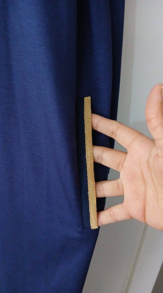 Fermuarlı Lacivert Uzun Ceket - Görsel 5