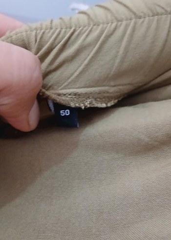 Bej Dökümlü Uzun Kadın Etek - Görsel 4