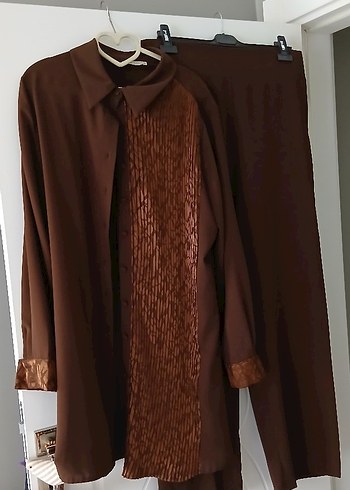 Kahverengi Uzun Kadın Takım - Görsel 2