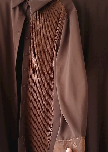 Kahverengi Uzun Kadın Takım - Görsel 4