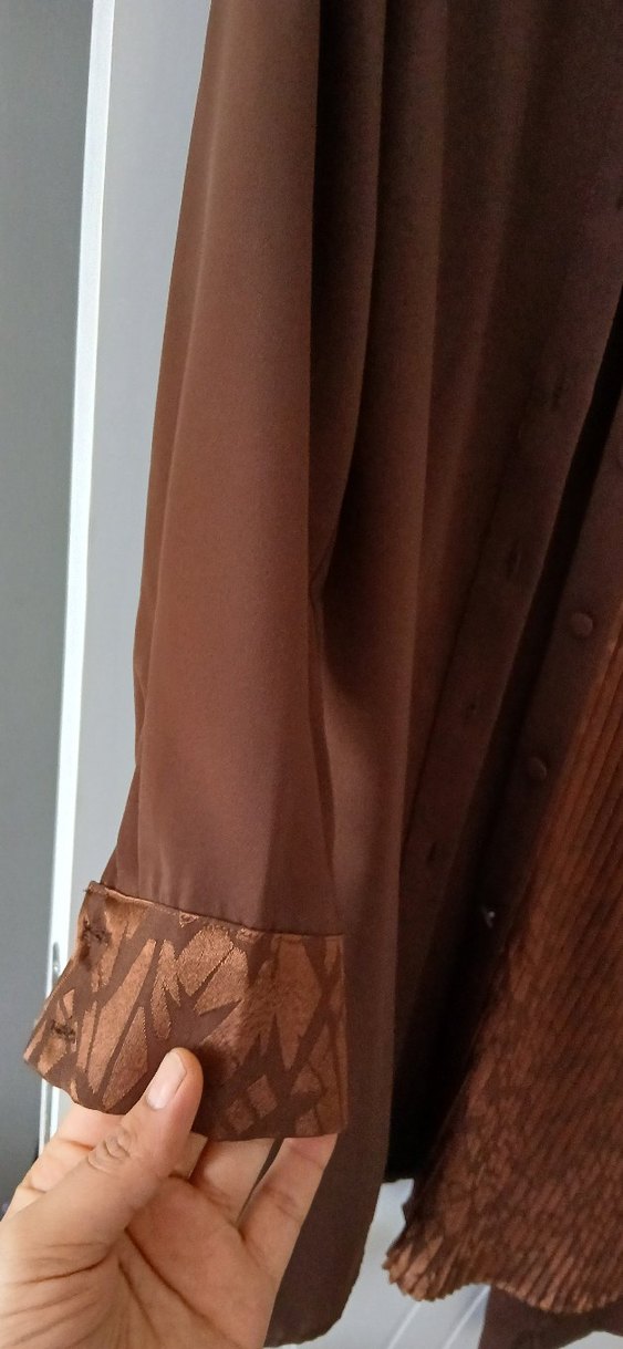 Kahverengi Uzun Kadın Takım - Görsel 3