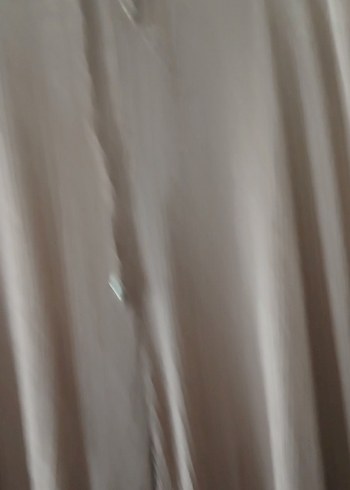 Bej Uzun Keten Kadın Takım Düğmeli - Görsel 5