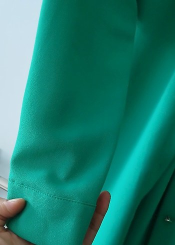 Yeşil Uzun Kollu Düğmeli takım - Görsel 3