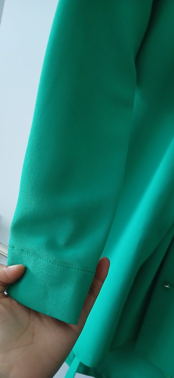 Yeşil Uzun Kollu Düğmeli takım - Görsel 3