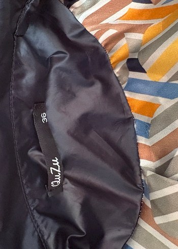 Quzu,Düğmeli  lacivert Midi Kadın Yağmurluk - Görsel 8