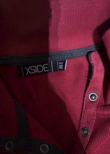 Kırmızı Düğmeli Uzun Kollu Kadın tshırt - Görsel 8