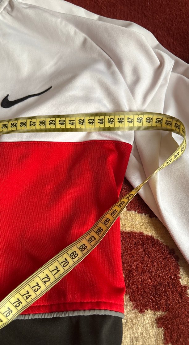 Kırmızı Siyah Erkek Fermuarlı Spor eşofman üstü - Görsel 2