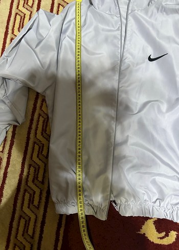 Gri Nike Fermuarlı Erkek Yağmurluk - Görsel 4