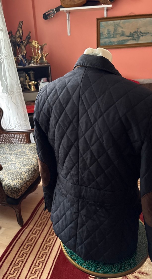 Düğmeli lacivert Kadın Ceket - Görsel 3