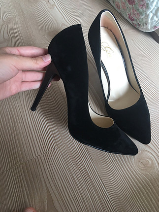 Diğer Siyah süet stiletto