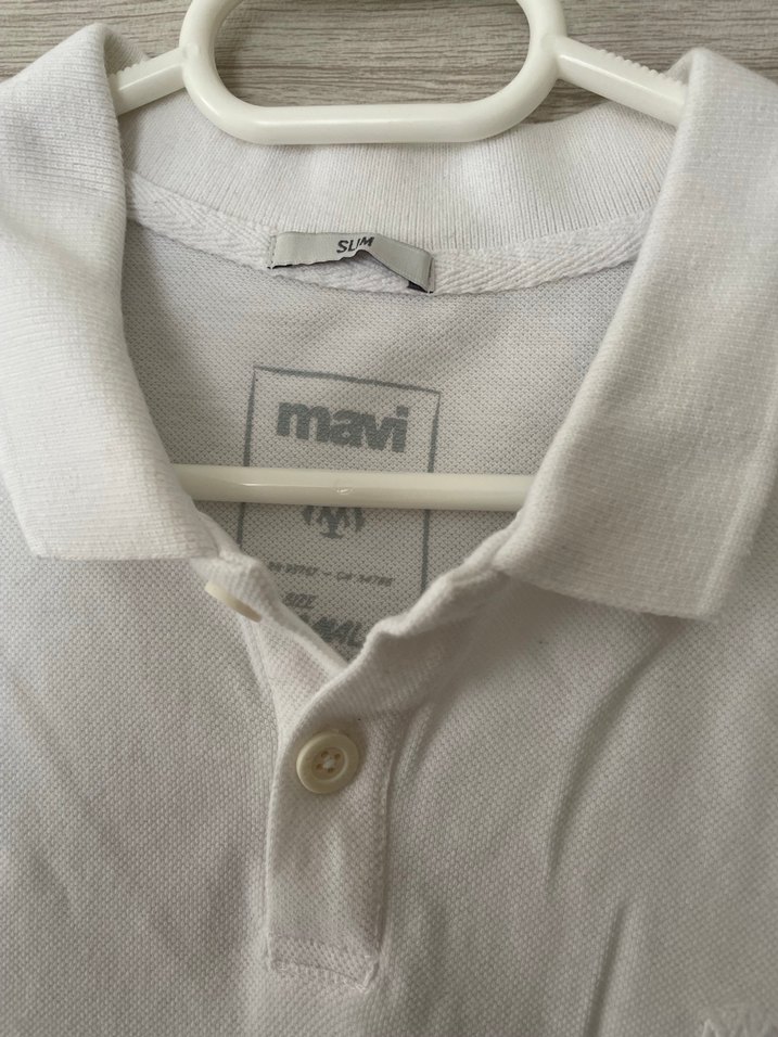 Mavi Marka Erkek Beyaz Kısa Kollu Polo Tişört - Görsel 2