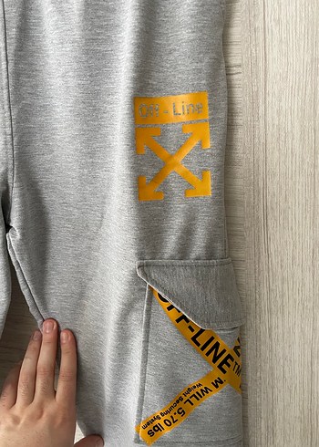 Baskılı Gri Jogger Eşofman Altı - Görsel 2