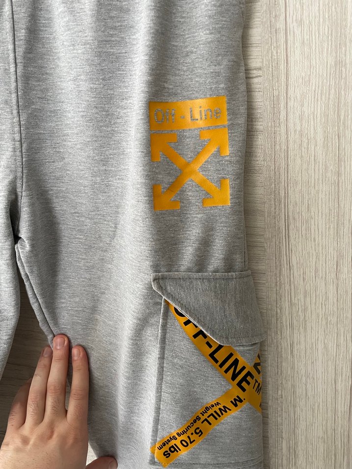 Baskılı Gri Jogger Eşofman Altı - Görsel 2