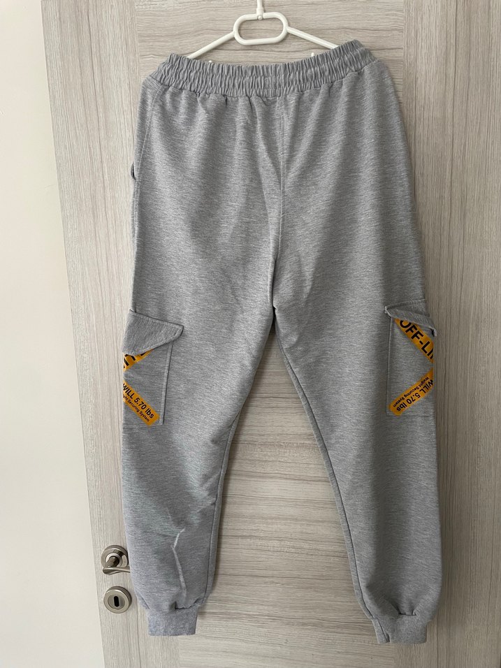 Baskılı Gri Jogger Eşofman Altı - Görsel 3