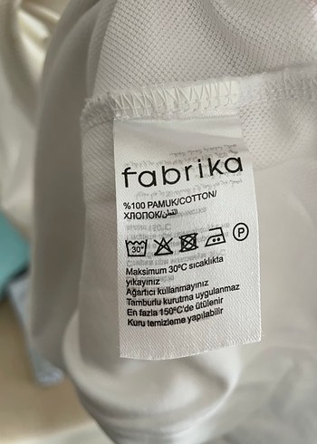 Fabrika Beyaz Polo Yaka Tişört - Görsel 4