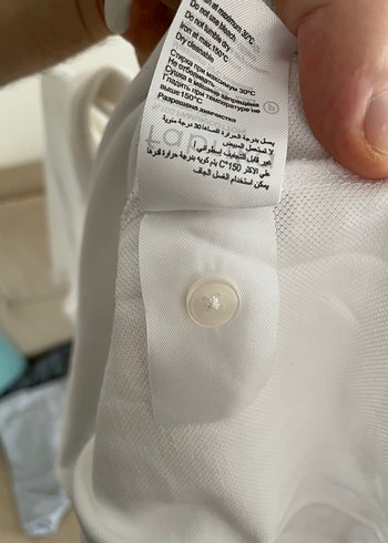 Fabrika Beyaz Polo Yaka Tişört - Görsel 5