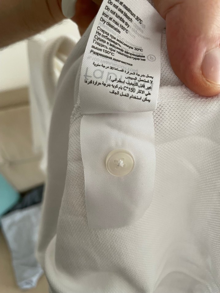 Fabrika Beyaz Polo Yaka Tişört - Görsel 5