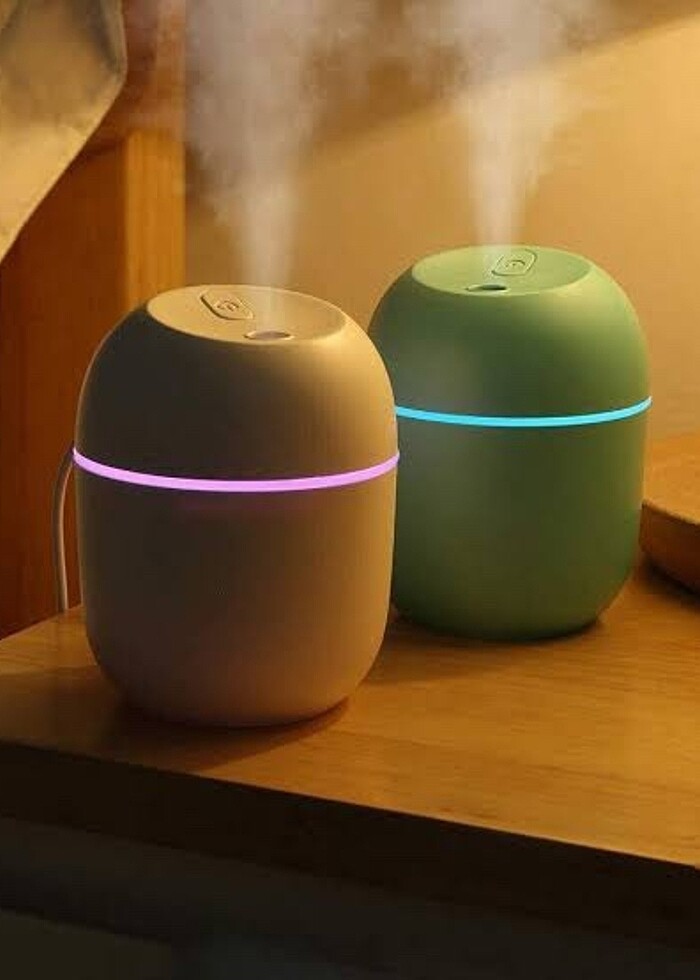 Mini Hava Soğutucu Işıklı  - Beyaz Mavi Pembe - Görsel 2