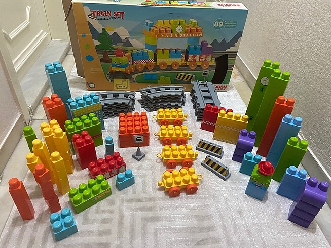Dolu oyuncak 170 parça tren set