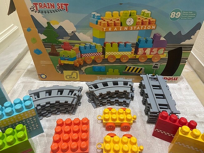 Beden Renk Dolu oyuncak 170 parça tren set
