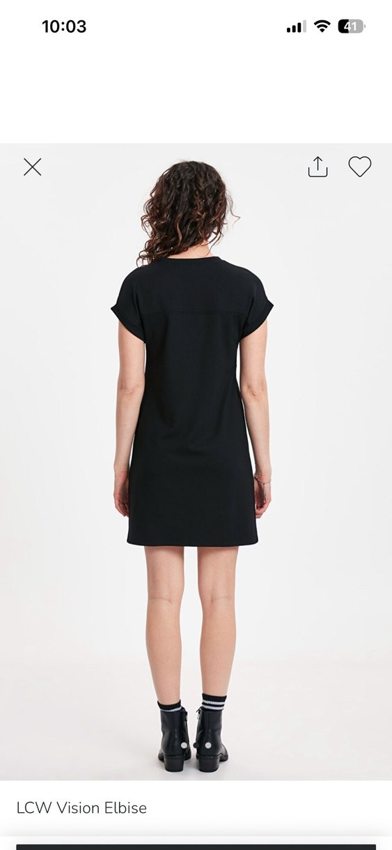 Lcw siya kısa elbise - Görsel 2