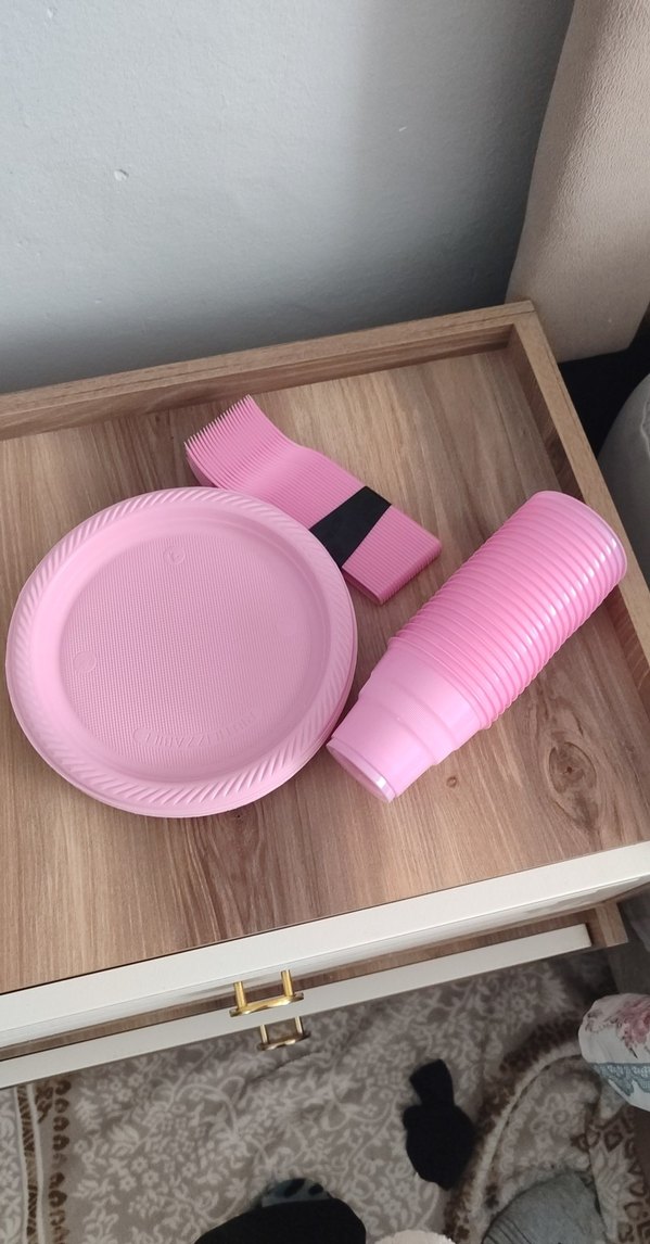 Pembe Beyaz Altın Balonlu Parti - Görsel 3