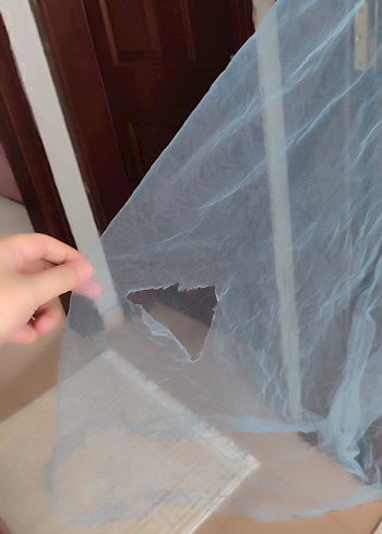 Mavi Uzun tesettür abiye - Görsel 13