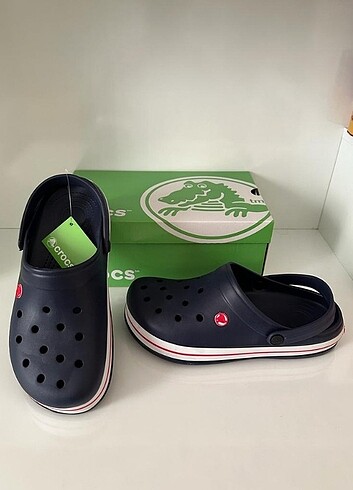 Crocs etiketli sıfır kutulu siyah erkek terlik 