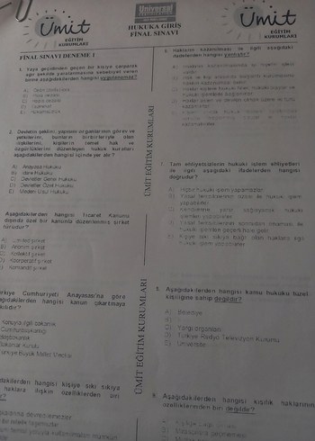  Beden Ümit Açıköğretim KPSS SMMM Soru Bankası
