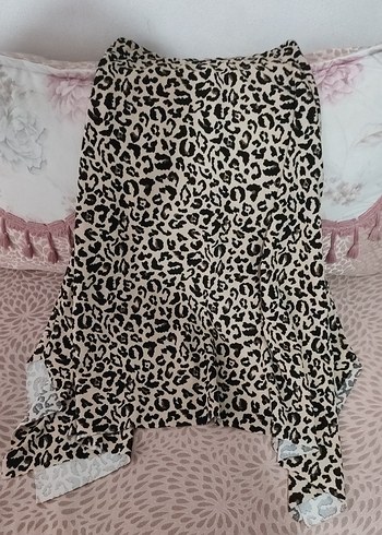 Leopar Desenli Uzun Hamile Etek - Görsel 2