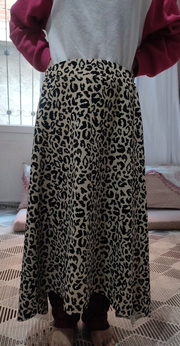 Leopar Desenli Uzun Hamile Etek - Görsel 4