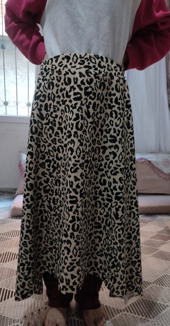 Leopar Desenli Uzun Hamile Etek - Görsel 3