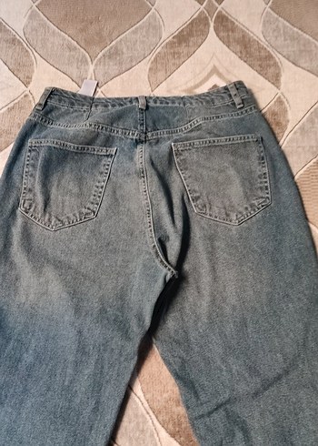 Gri Rahat Kesim Kadın Denim Pantolon - Görsel 4