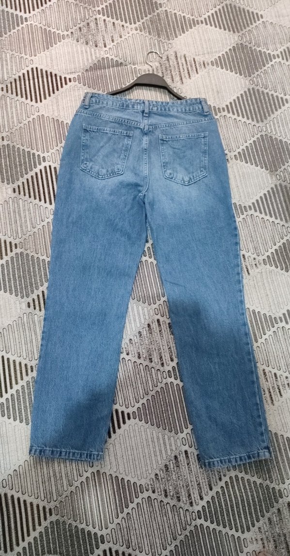 Kadın Mavi Regular Fit Denim Pantolon - Görsel 2