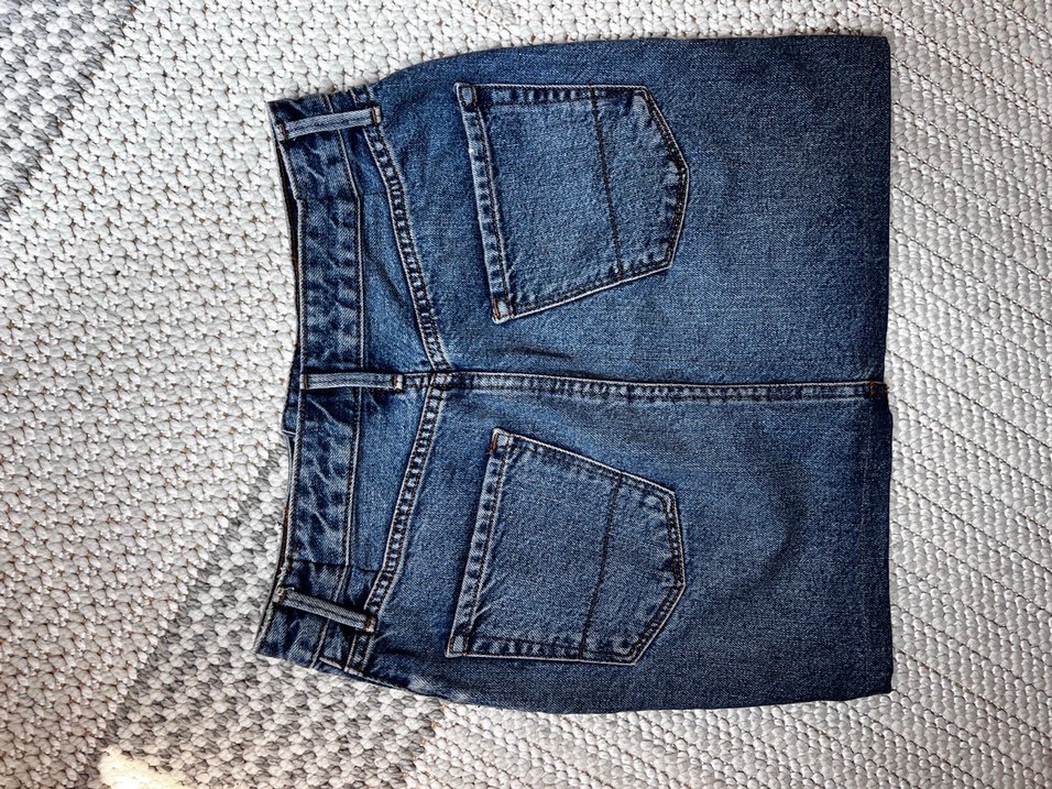 Trendy Gri Midi Kot Etek - Görsel 3