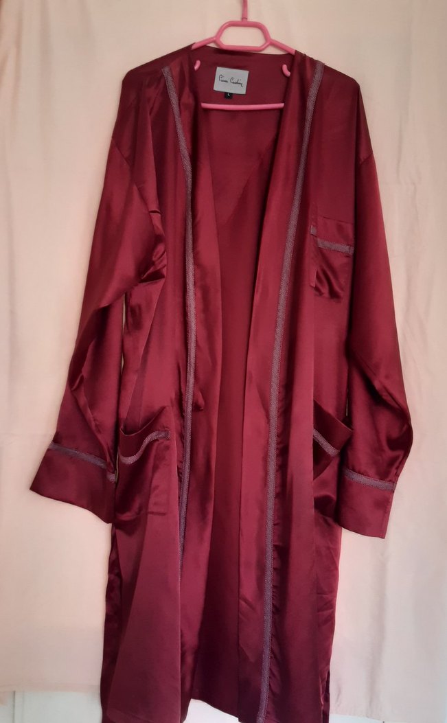 pierre cardin Bordo erkek  Sabahlık - Görsel 2