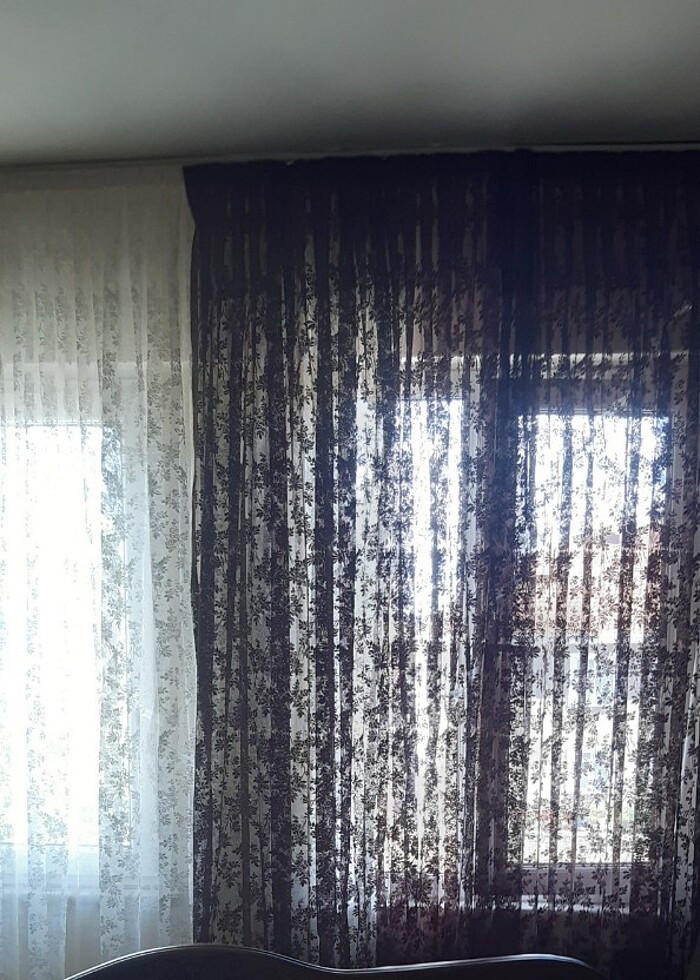 Çift renk tül perde - Görsel 2