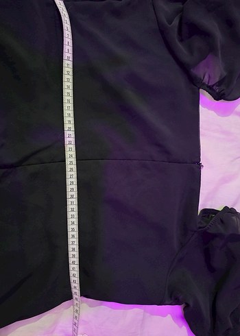 Siyah Uzun Kollu Dökümlü Kadın Elbise - Görsel 5